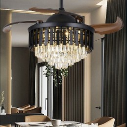 Zatahovací stropní ventilátor Light Crystal stropní ventilátor