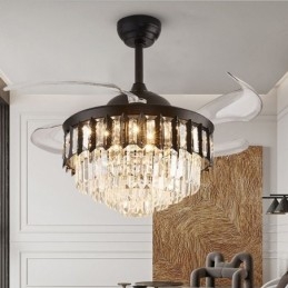 Zatahovací stropní ventilátor Light Crystal stropní ventilátor