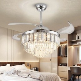 Zatahovací stropní ventilátor Light Crystal stropní ventilátor