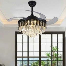 Zatahovací stropní ventilátor Light Crystal stropní ventilátor