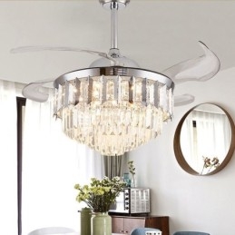 Zatahovací stropní ventilátor Light Crystal stropní ventilátor