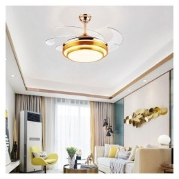 Moderní stropní ventilátorová lampa ABS ventilátorová čepel Akrylové osvětlení