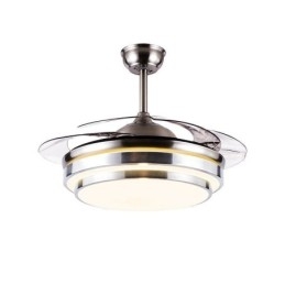 Moderní stropní ventilátorová lampa ABS ventilátorová čepel Akrylové osvětlení