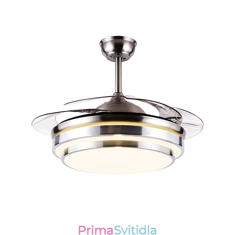 Moderní stropní ventilátorová lampa ABS ventilátorová čepel Akrylové osvětlení
