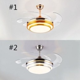 Moderní stropní ventilátorová lampa ABS ventilátorová čepel Akrylové osvětlení