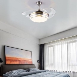Moderní stropní ventilátorová lampa ABS ventilátorová čepel Akrylové osvětlení