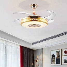 Moderní eletriplating stropní ventilátor Invertorové světlo ventilátoru