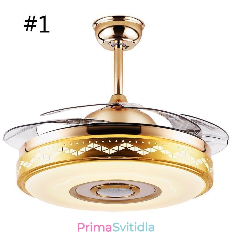 Moderní eletriplating stropní ventilátor Invertorové světlo ventilátoru