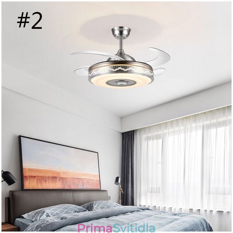 Moderní eletriplating stropní ventilátor Invertorové světlo ventilátoru