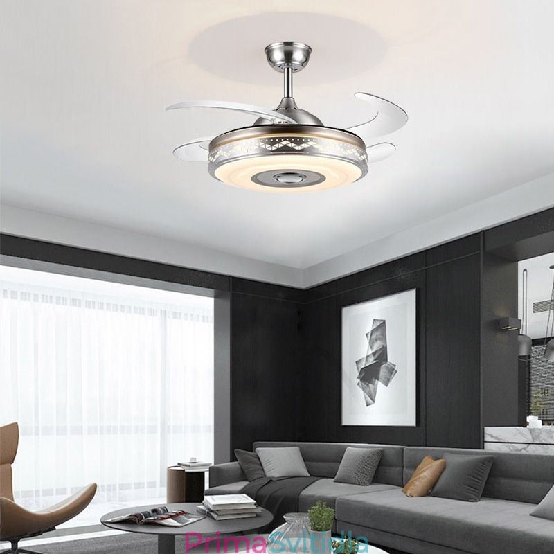 Moderní eletriplating stropní ventilátor Invertorové světlo ventilátoru
