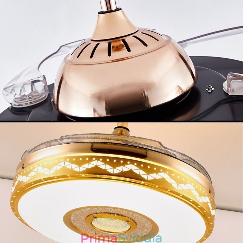 Moderní eletriplating stropní ventilátor Invertorové světlo ventilátoru