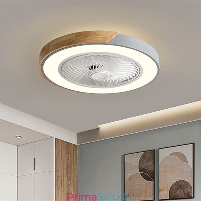 Inteligentní stropní ventilátor se světly Dálkové ovládání Dekor Ventilátor Lampa