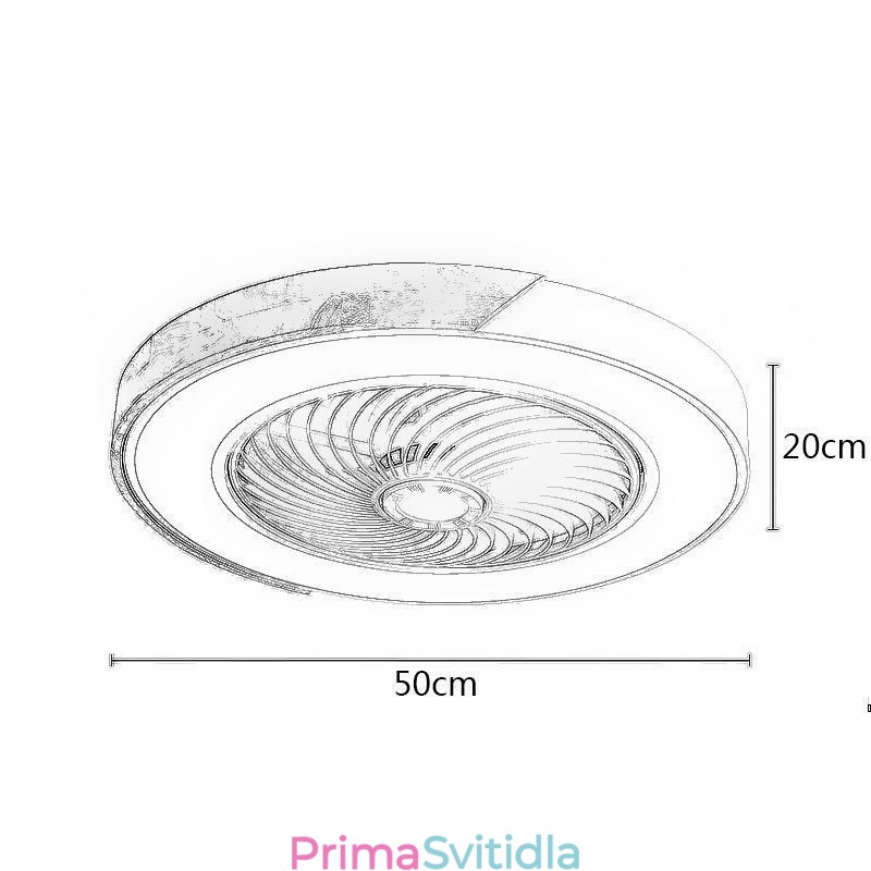 Inteligentní stropní ventilátor se světly Dálkové ovládání Dekor Ventilátor Lampa