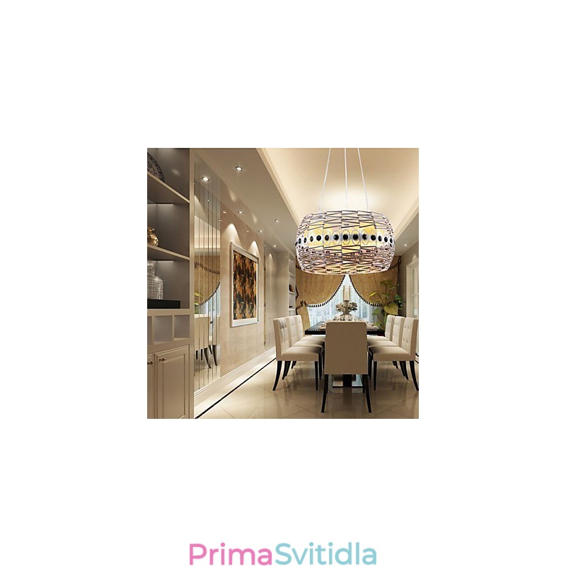 Ratanová umělecká lampa Závěsná lampa Ručně tkaná