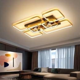 Stropní ventilátor s osvětlením Dekor Ventilátor Akrylová lampa