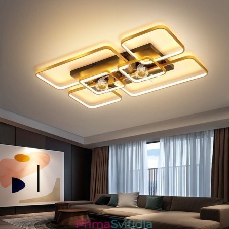 Stropní ventilátor s osvětlením Dekor Ventilátor Akrylová lampa Stropní ventilátor s osvětlením Dekor Ventilátor Akrylová lampa