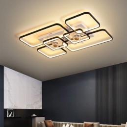 Stropní ventilátor s osvětlením Dekor Ventilátor Akrylová lampa
