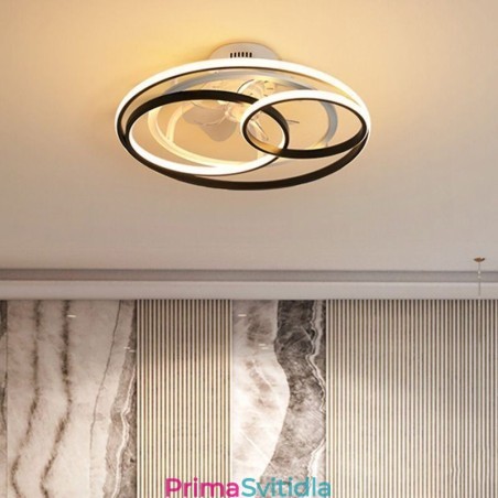 Moderní stropní svítidla Kruhové prsteny Designový stropní ventilátor Moderní stropní svítidla Kruhové prsteny Designový stropní ventilátor
