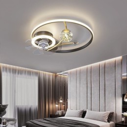 Stropní ventilátor s osvětlením Dekor Ventilátor Lampa Akryl