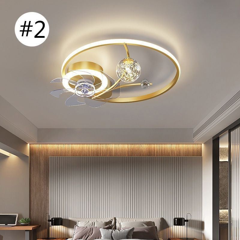Stropní ventilátor s osvětlením Dekor Ventilátor Lampa Akryl