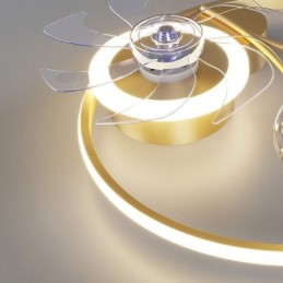 Stropní ventilátor s osvětlením Dekor Ventilátor Lampa Akryl