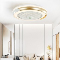 Moderní stropní ventilátor světla akrylové kulaté stropní svítidlo s dálkovým ovládáním