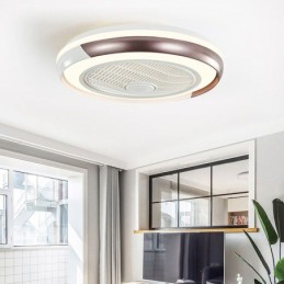 Moderní stropní ventilátor světla akrylové kulaté stropní svítidlo s dálkovým ovládáním