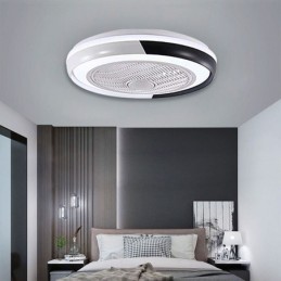 Moderní stropní ventilátor světla akrylové kulaté stropní svítidlo s dálkovým ovládáním