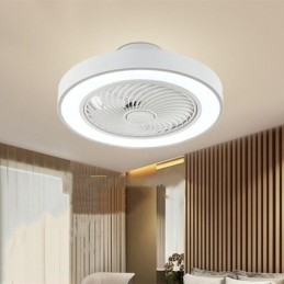 Moderní stropní ventilátorová světla s dálkovým ovládáním akrylová kulatá stropní lampa