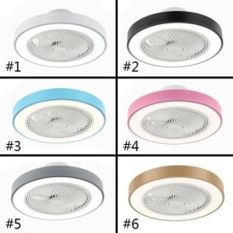 Moderní stropní ventilátorová světla s dálkovým ovládáním akrylová kulatá stropní lampa