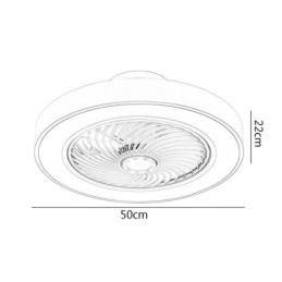 Moderní stropní ventilátorová světla s dálkovým ovládáním akrylová kulatá stropní lampa