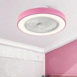 Moderní stropní ventilátorová světla s dálkovým ovládáním akrylová kulatá stropní lampa