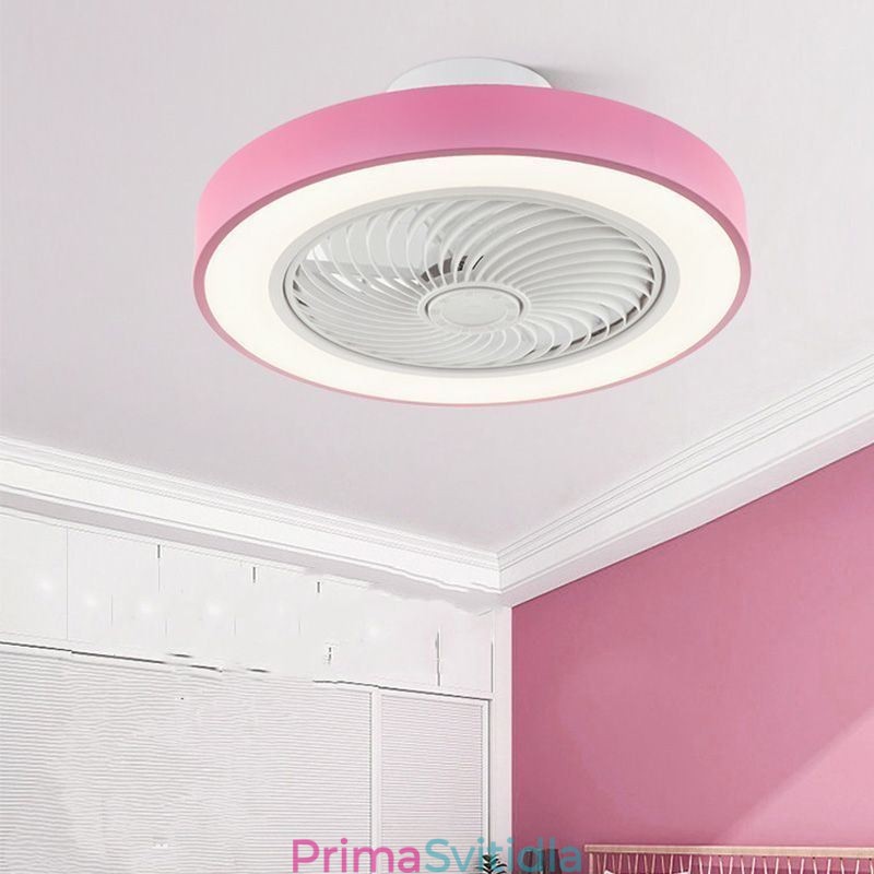 Moderní stropní ventilátorová světla s dálkovým ovládáním akrylová kulatá stropní lampa