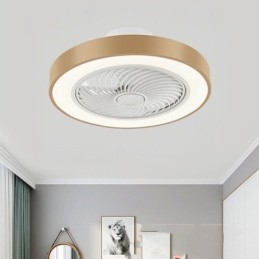 Moderní stropní ventilátorová světla s dálkovým ovládáním akrylová kulatá stropní lampa