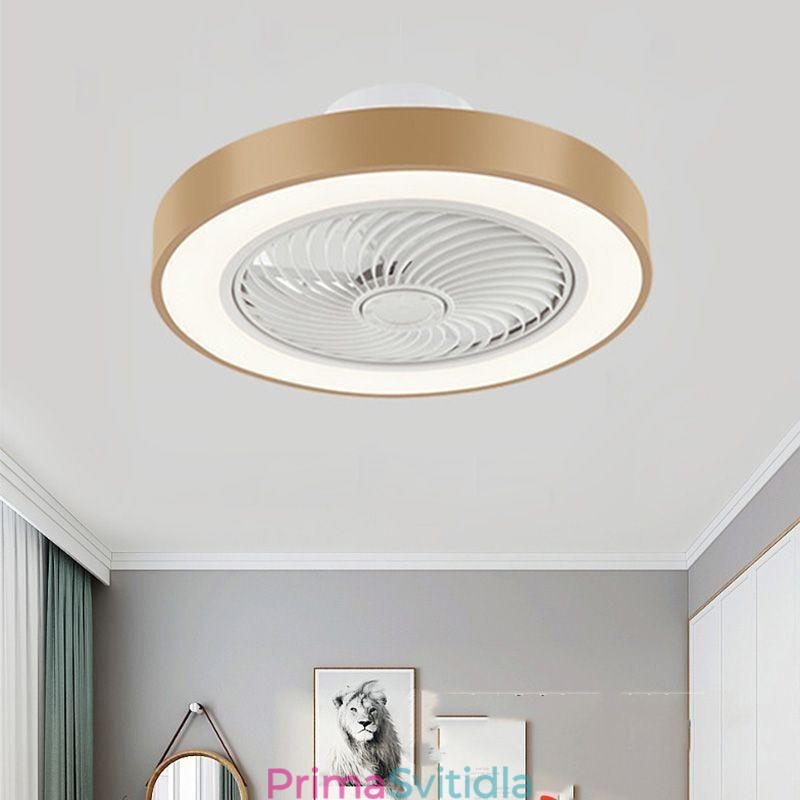 Moderní stropní ventilátorová světla s dálkovým ovládáním akrylová kulatá stropní lampa