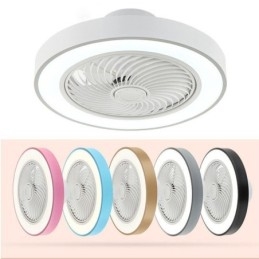Moderní stropní ventilátorová světla s dálkovým ovládáním akrylová kulatá stropní lampa