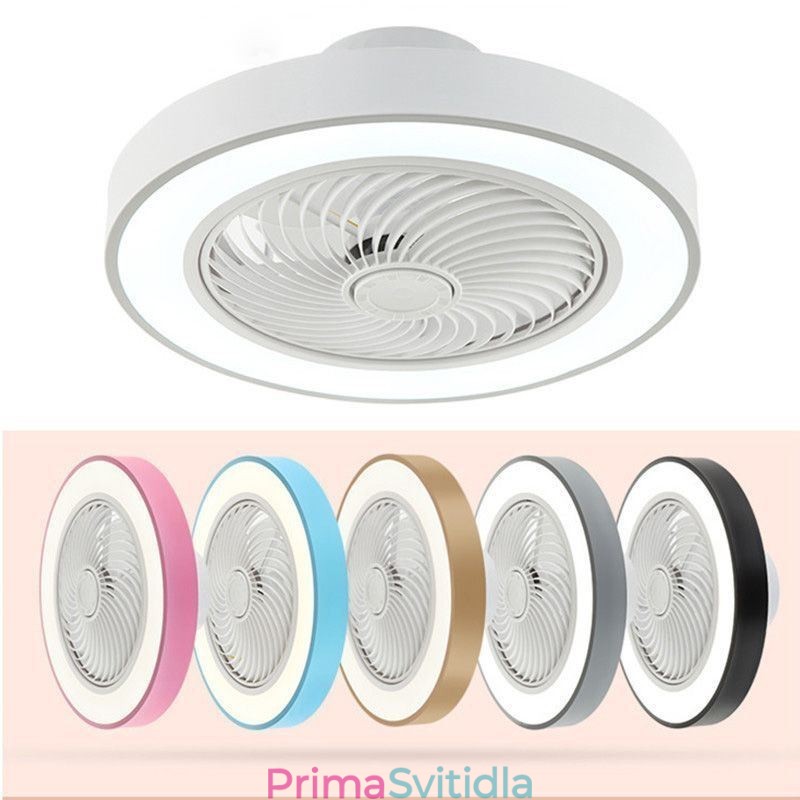 Moderní stropní ventilátorová světla s dálkovým ovládáním akrylová kulatá stropní lampa