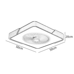 Moderní stropní ventilátor světla Jednoduché stropní světlo stropní lampa