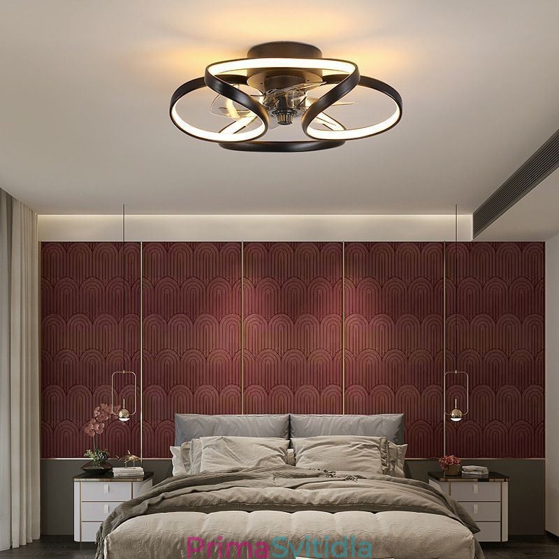 Jedinečný stropní ventilátor a lehký moderní stropní ventilátor se světly