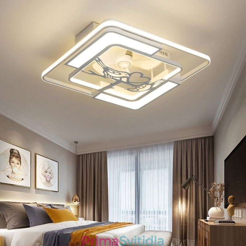 Evropský Styl Stropní Ventilátory Se Světlem