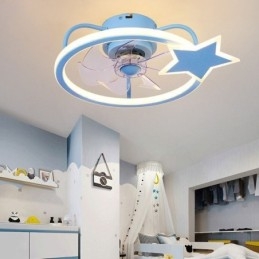 Kreslený stropní ventilátor světlo kreativní stropní lampa pro děti