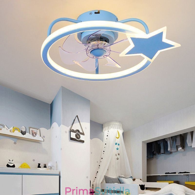 Kreslený stropní ventilátor světlo kreativní stropní lampa pro děti