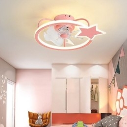 Kreslený stropní ventilátor světlo kreativní stropní lampa pro děti