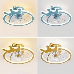Kreslený stropní ventilátor světlo kreativní stropní lampa pro děti