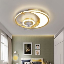 Měsíční stropní ventilátor Light Creativity Stropní lampa