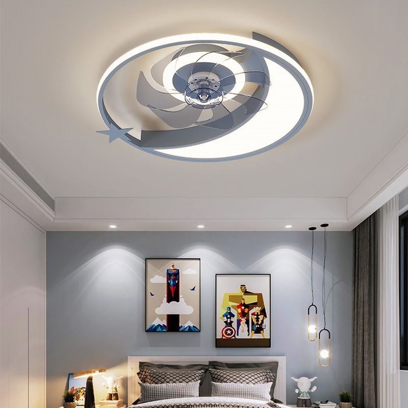 Měsíční stropní ventilátor Light Creativity Stropní lampa