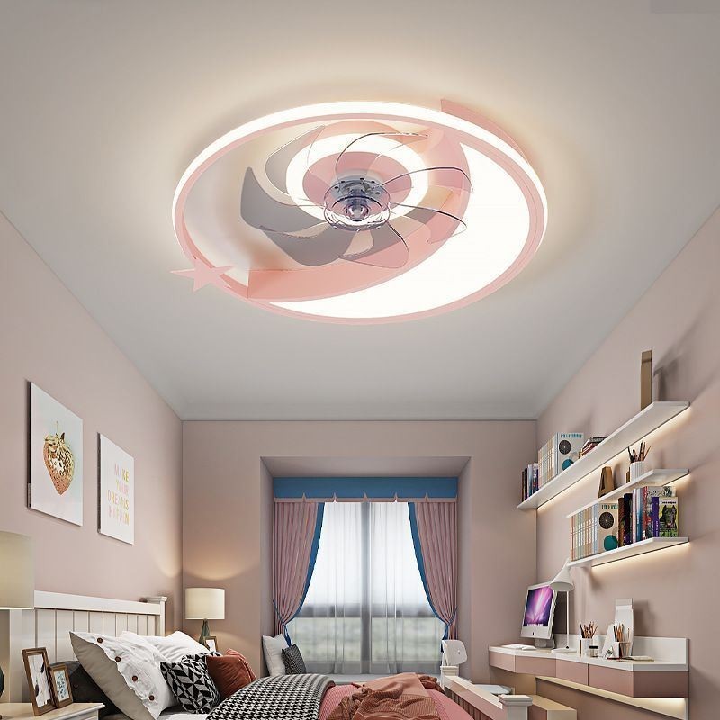 Měsíční stropní ventilátor Light Creativity Stropní lampa