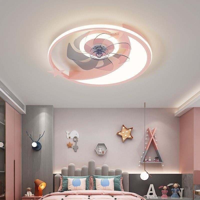 Měsíční stropní ventilátor Light Creativity Stropní lampa