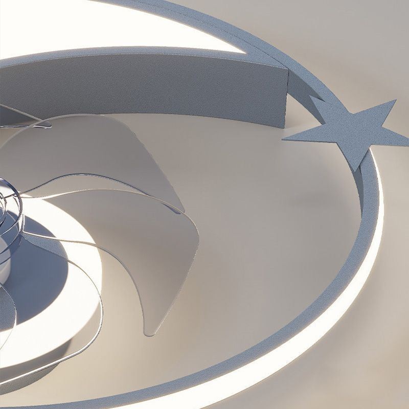Měsíční stropní ventilátor Light Creativity Stropní lampa