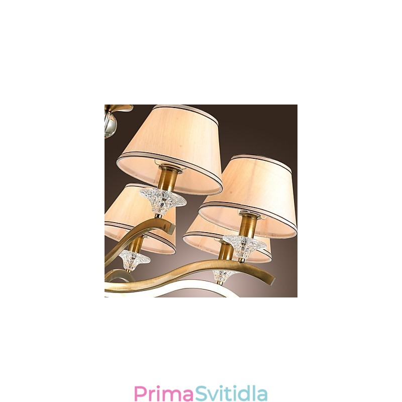 Moderní současný tradiční klasický rustikální lustr Vintage Country Island mosazný kovový lustr